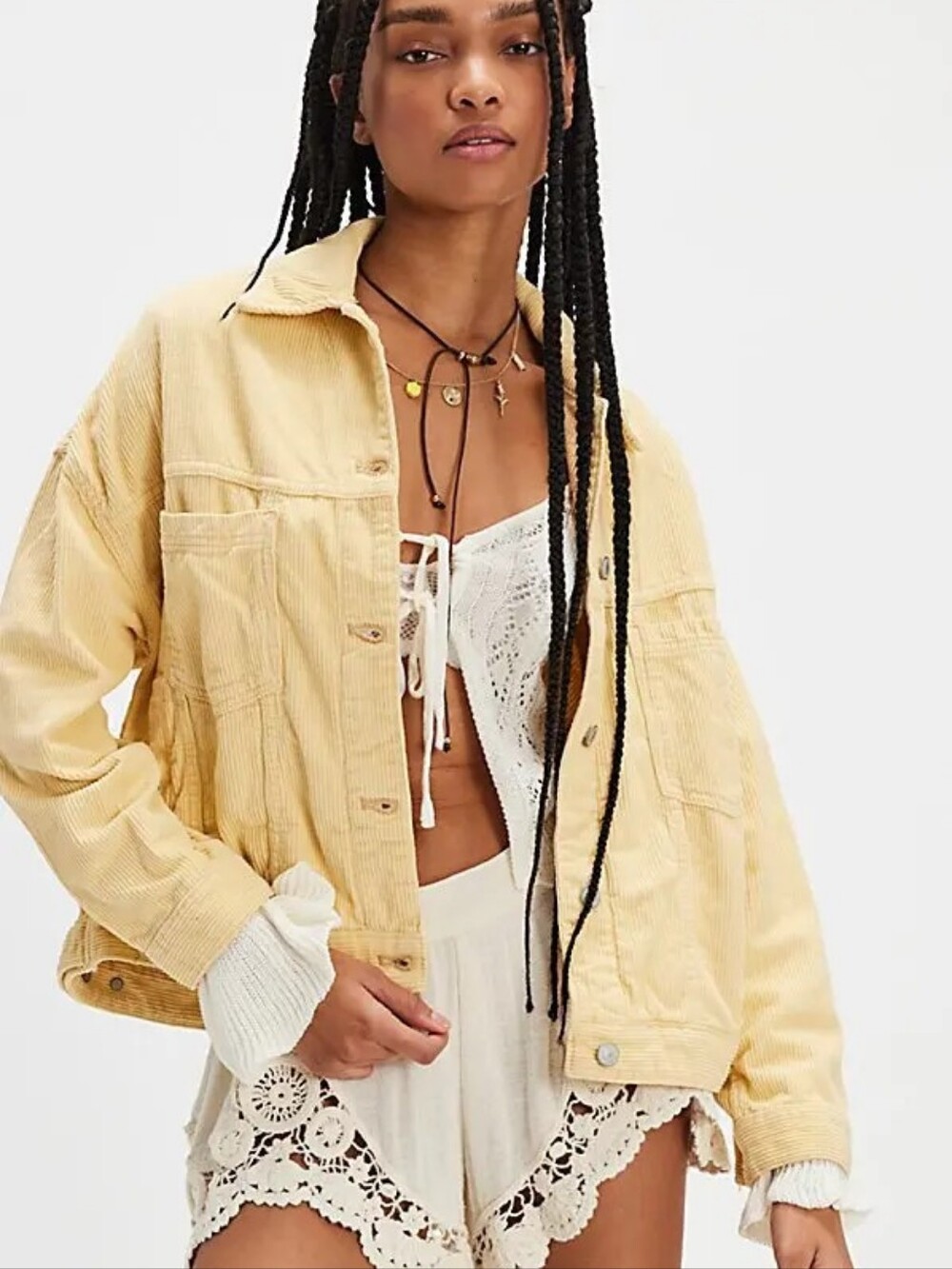 We The Free Opal Swing Cord Jacket Corduroy S